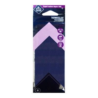 Style couture Thermocollant Tissus bleu marine 45cm x 12 cm, 1 pièce
