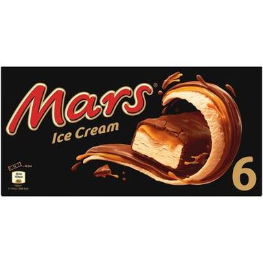 Mars Barre glacée caramel, 6 barres - 240g