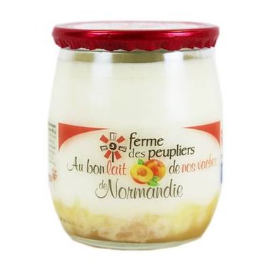 La Ferme Des Peupliers Yaourt Entier sur lit de Pêche, 125g