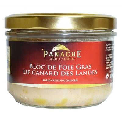 Panache Des Landes Bloc de foie gras de canard des Landes IGP, 180g