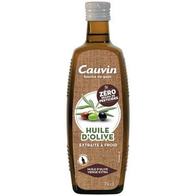 Cauvin Huile d'Olive Vierge Extra Zéro Résidus de Pesticides, 75cl