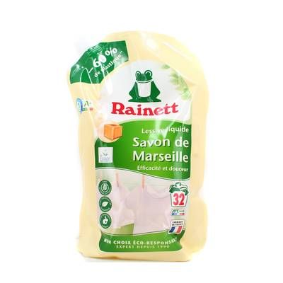Rainett Lessive liquide Savon de Marseille Eco-Recharge, 1,6L
