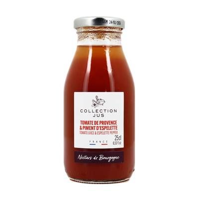 Nectars de Bourgogne Pur Jus de Tomate de Provence au Piment d'Espelette, 25cl