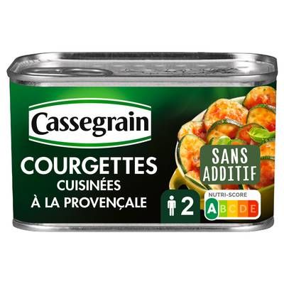 Cassegrain Courgettes cuisinées à la provençale, 375g