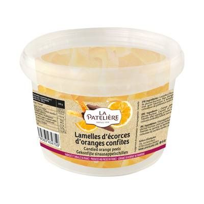 La Patelière Lamelles d'écorces d'Oranges confites, 100g