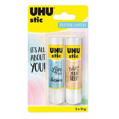 Uhu 2 bâtons de colle blanche, 2x21g