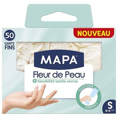Mapa Gants fins fleur de peau, 50 gants - taille S