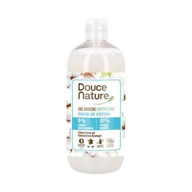 Douce Nature Gel Douche Fleur de Coton Cosmébio, 500ml