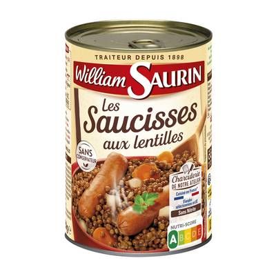 William Saurin Saucisses aux Lentilles, 420g