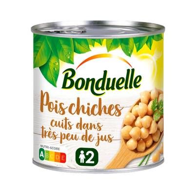 Bonduelle Pois chiches cuits dans très peu de jus, 265g