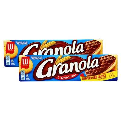 Lu Granola chocolat au lait, Lot de 2x200g