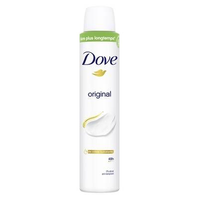 Dove Déodorant Spray Semi-Compressé Anti-Transpirant Original, 200ml