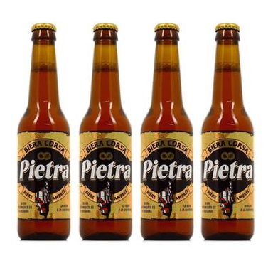 Pietra Bière ambrée à la chataigne 9°, Lot de 4x33cl