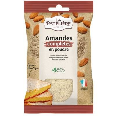 La Patelière Amandes complètes en Poudre, 125g