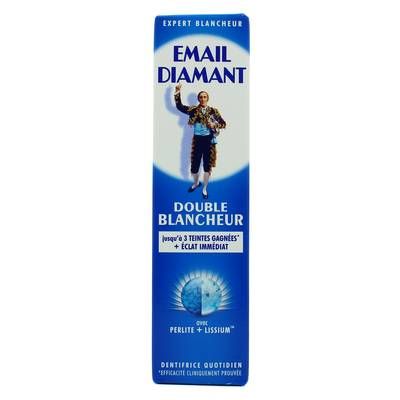 Email diamant Dentifrice double blancheur arôme menthe fraîche, 75ml