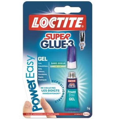 Loctite Colle superglue 3 power easy gel, 3g