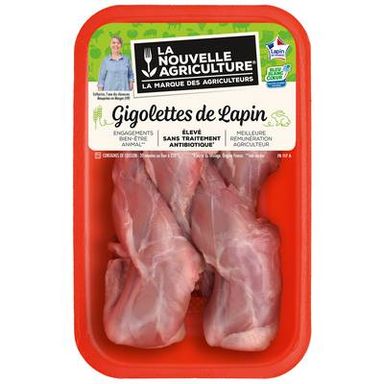 La Nouvelle Agriculture Gigolettes de Lapin Bleu Blanc Coeur, Environ 4x120g