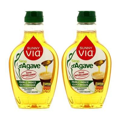Sunny Via Sirop d'agave, Lot de 2x350g