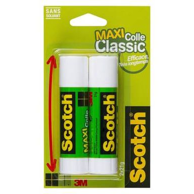 Scotch Colle classic 21g sans solvant, 2 bâtons
