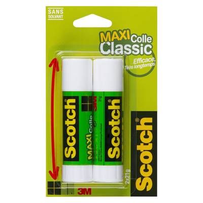 Scotch Colle classic 21g sans solvant, 2 bâtons