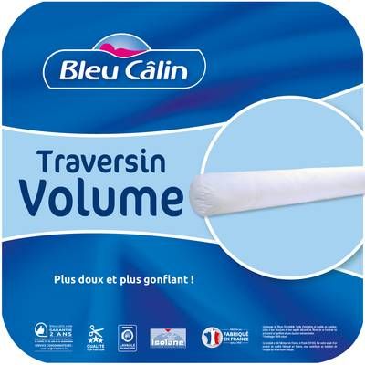 Bleu calin Traversin Volume, 140 cm