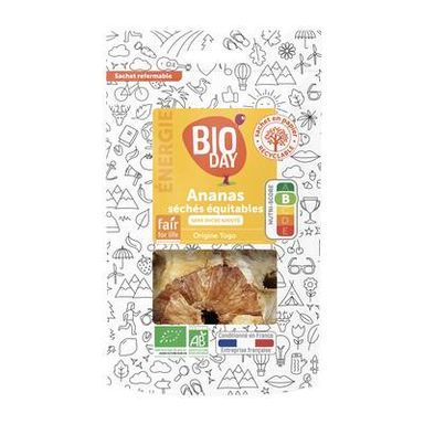 Bioday Ananas séchées en rondelles bio, 125g