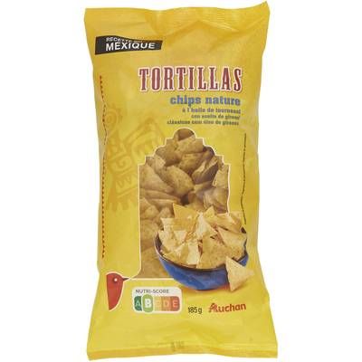 Auchan Tortillas nature à l'huile de tournesol, 185g