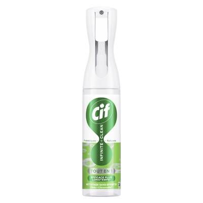 Cif Spray Nettoyant Ménager Multi-Surfaces Citron Citronnelle Probiotiques, 280ml