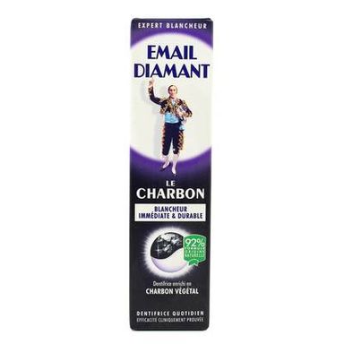 Email diamant Dentifrice blancheur au charbon, 75ml