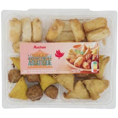 Auchan Assortiment Asiatique, 24 pièces - 600g
