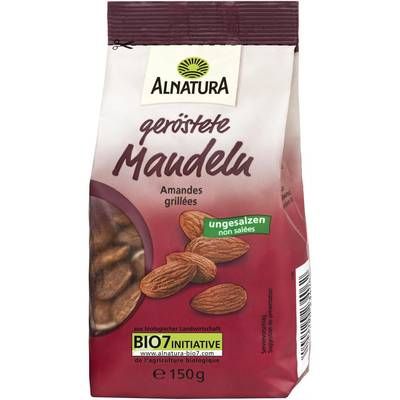Alnatura Amandes Grillées non Salées Bio, 150g