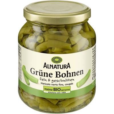 Alnatura Haricots Verts Fins Coupés Bio, 185g