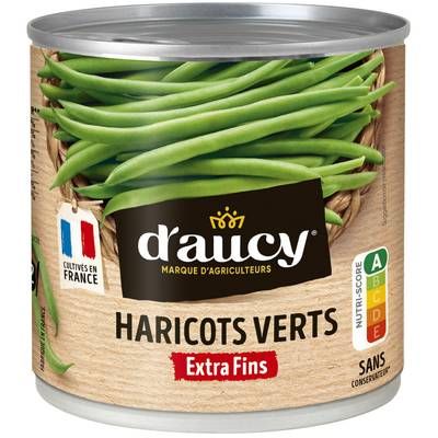 D'aucy Haricots verts extra fins, 220g