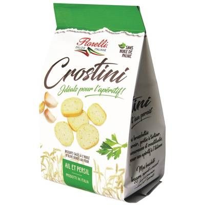 Florelli Crostini Ail et Persil - Mini Bruschetta, 100g
