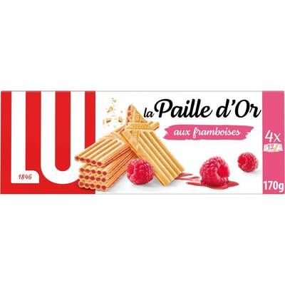 Lu Gaufrette Paille d'or Framboise, 170g