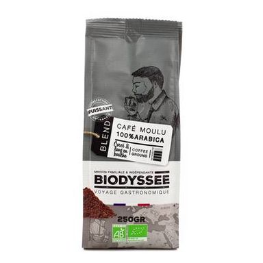 Biodyssée Café moulu corsé bio, 250g