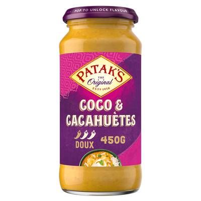 Patak's Original Sauce Coco Cacahuète - Sauce curry indienne crème de coco, 450g