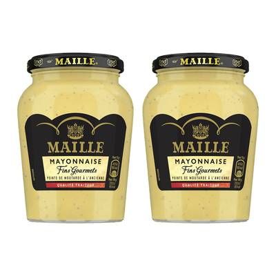 Maille Mayonnaise fins gourmets, Lot de 2x320g