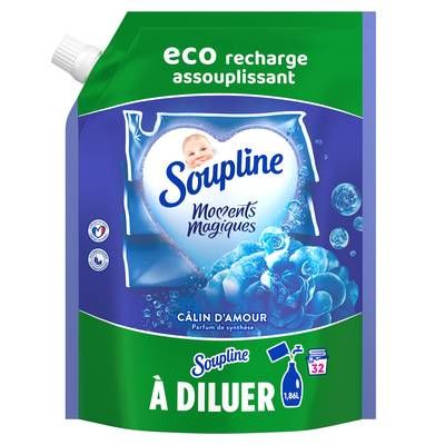 Soupline Adoucissant Câlin d'Amour recharge, 600ml