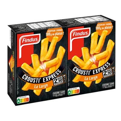 Findus Frites micro-ondes crousti express La Large, 2x100g