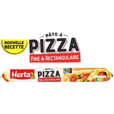Herta Pâte à Pizza Fine & Rectangulaire, 390g