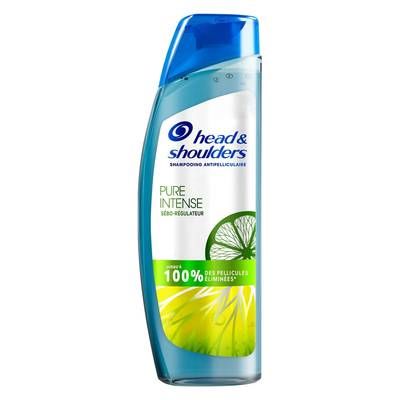 Head & Shoulders Shampoing Antipelliculaire Sébo-régulateur Cheveux gras Citron, 250ml
