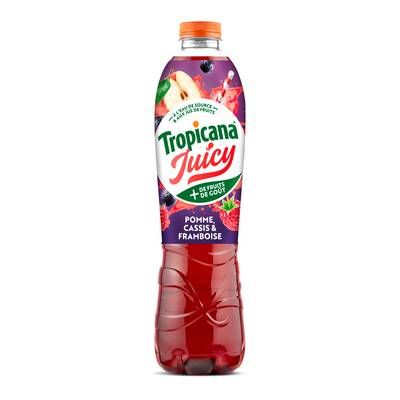 Tropicana Boisson aux jus de fruits, aromatisée saveur pomme cassis framboise, 1,5L