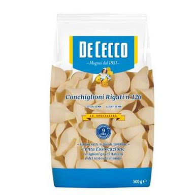 De Cecco Pâtes Conchiglioni Rigati n°126 Premium, 500g