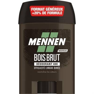 Mennen Déodorant Stick Natural Force Bois Brut, 60ml