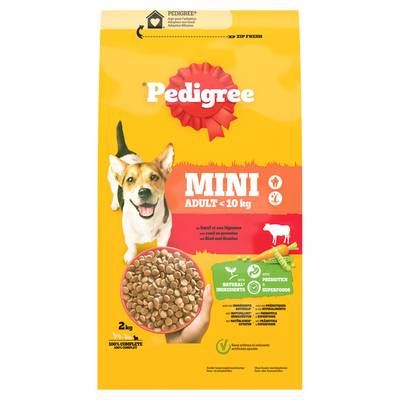 Pedigree Croquettes Boeuf Légumes pour Petit Chien Adulte, 2kg