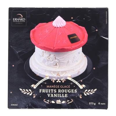 Erhard Manège glacé vanille fruits rouges, 575g