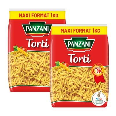 Panzani Pâtes Torti, Lot de 2x1kg
