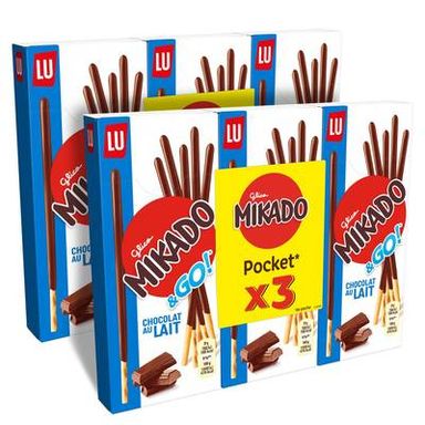 Mikado Chocolat au lait, Lot de 2x120g