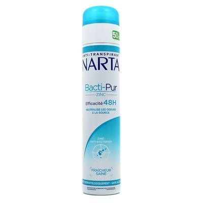 Narta Déodorant Bacti-Pur Zinc Anti-Bactérien, 200ml